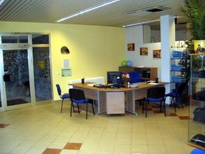 Das Büro der Fahrschule Güdel